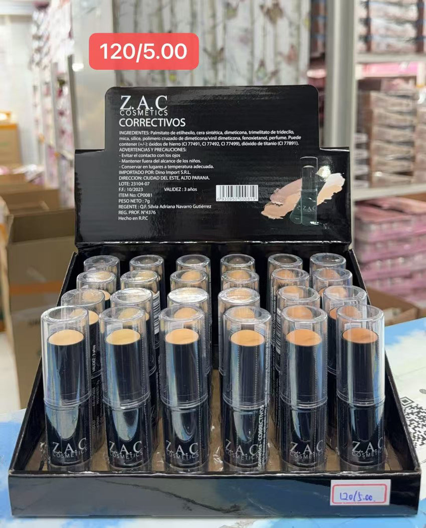 Corretivo em Bastão ZAC Cosmetics