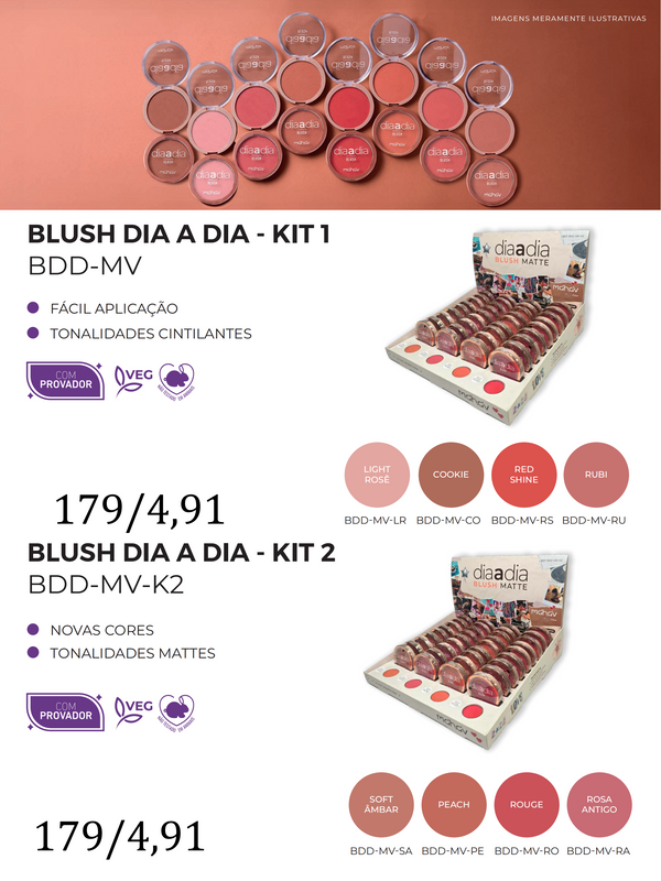 Iluminador Glow Mousse Joker Mahav - cores disponíveis