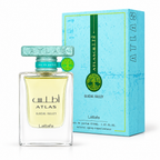 Perfume Lattafa Atlas Glacial Valley 55 ml com caixa em fundo branco