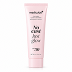 Medicube Collagen Glow Sunscreen FPS 50+ 50 ml em fundo branco