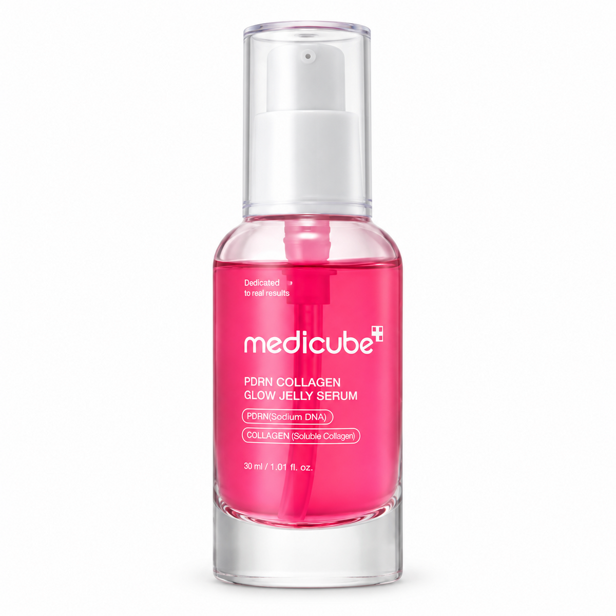 Medicube PDRN Collagen Glow Jelly Serum 30 ml em fundo branco