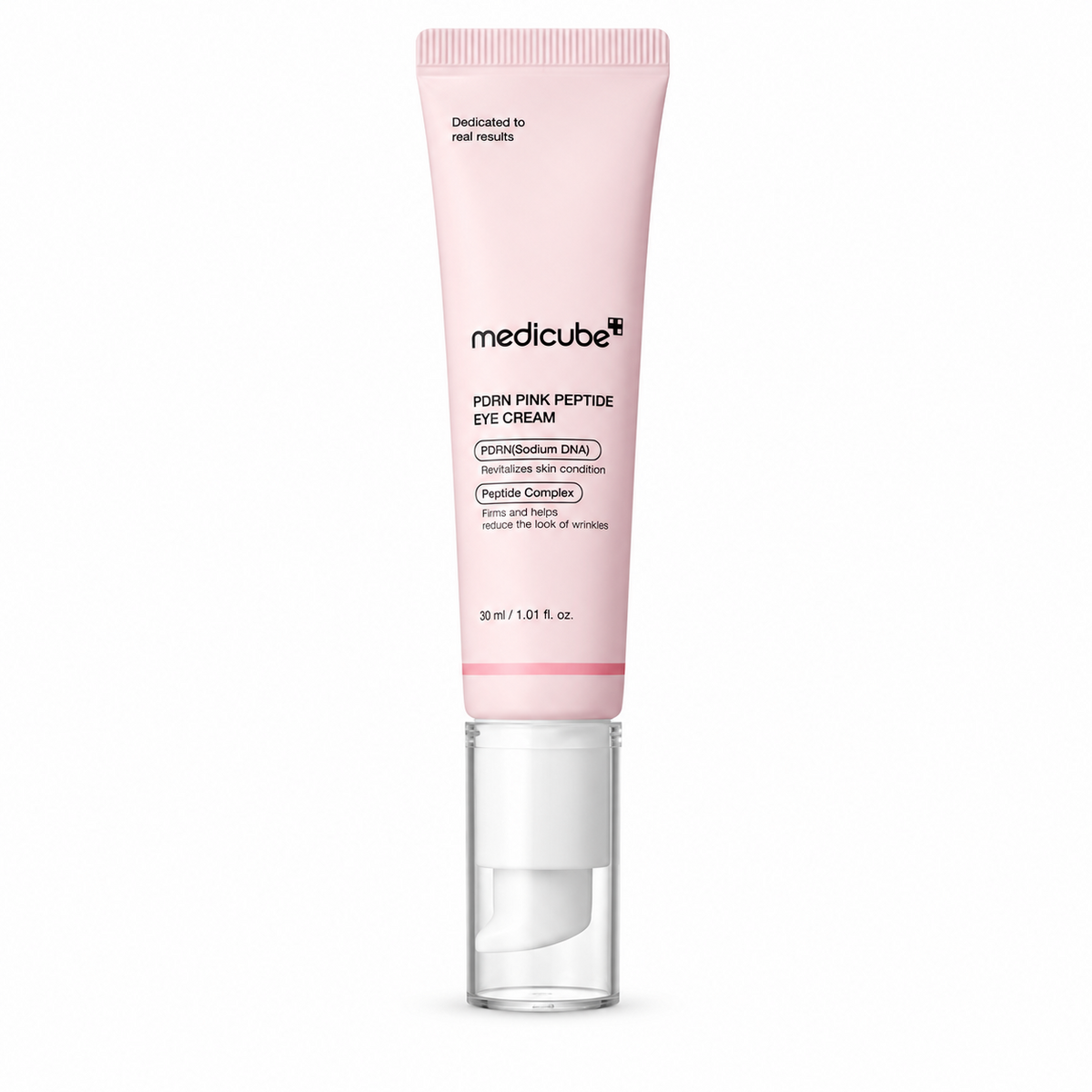 Medicube PDRN Pink Peptide Eye Cream 30 ml em fundo branco