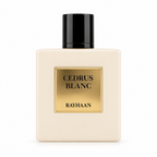 Perfume Rayhaan Cedrus Blanc 100 ml em fundo branco