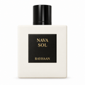 Frasco Rayhaan Nava Sol 100 ml em fundo branco